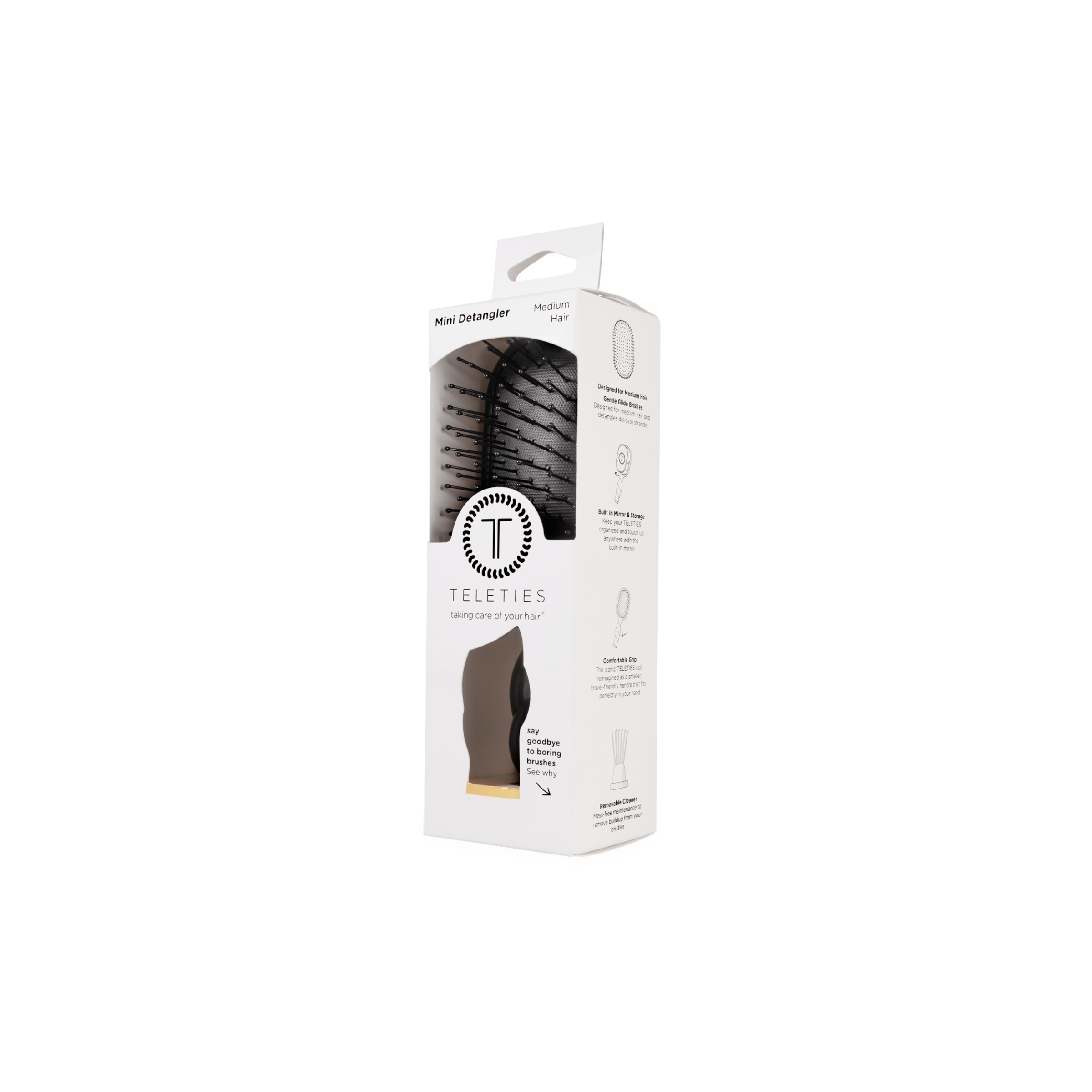 Mini Detangler Brush | Jet Black | Medium