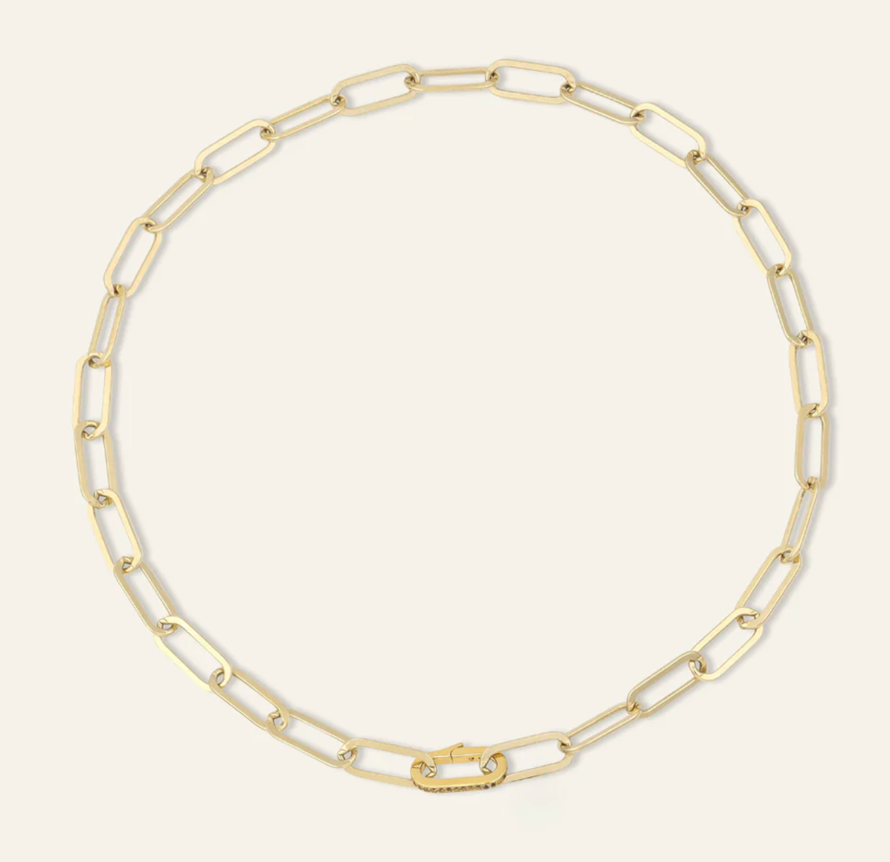 Jumbo Link Collar Necklace with Clip