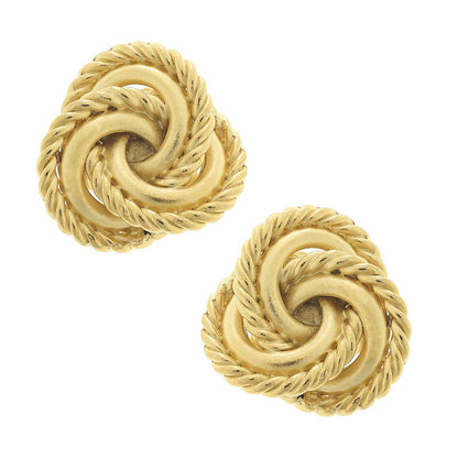 Gold Pierced Earrings