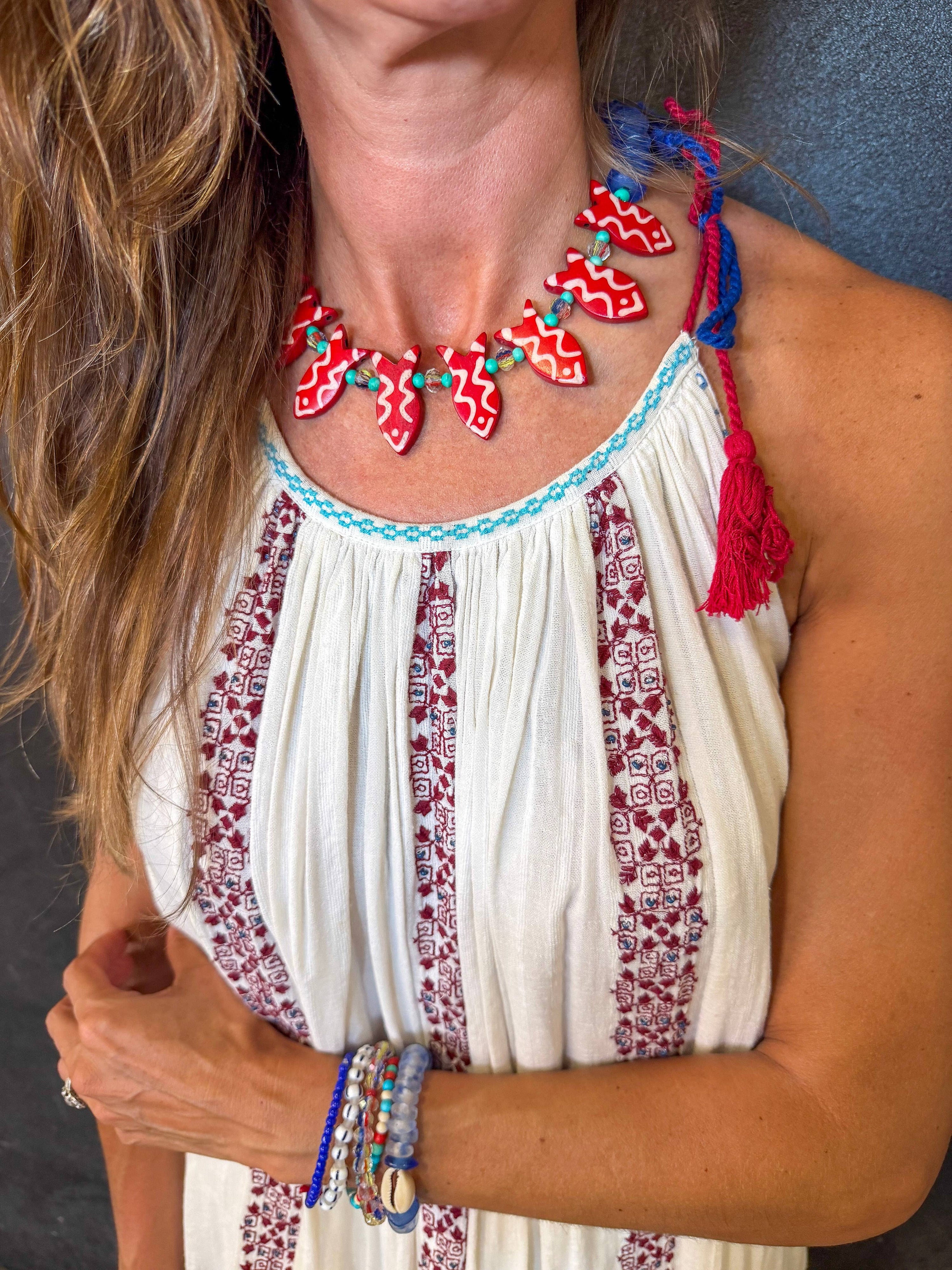 Stacked Fish Necklace | Cape Cod