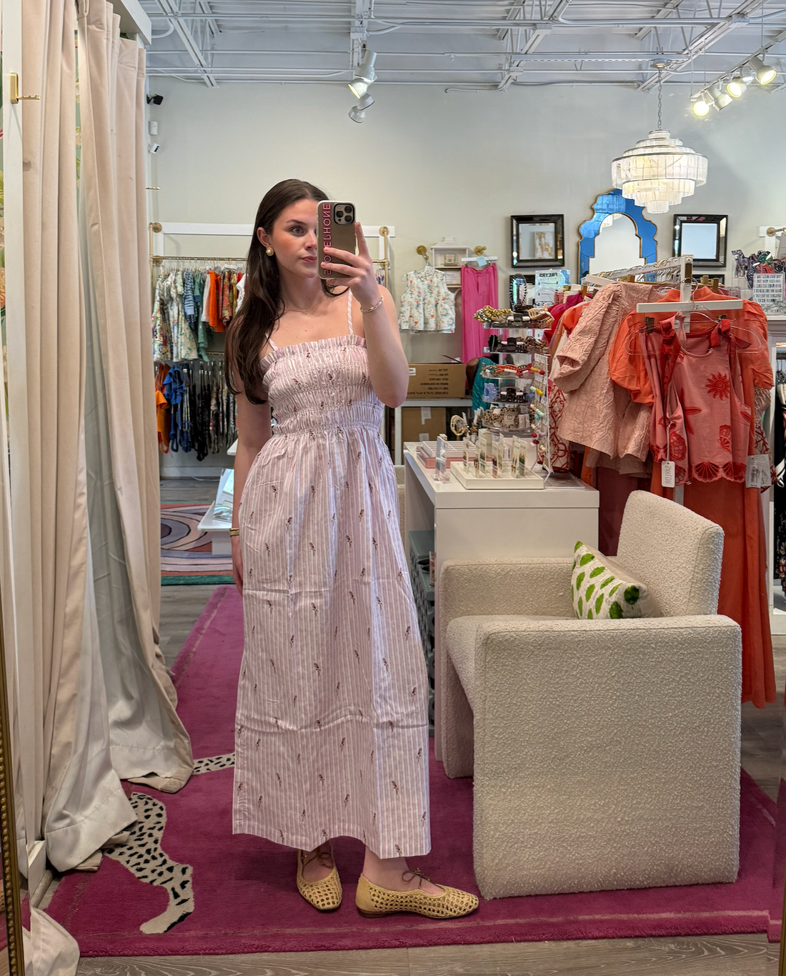 Mabel Dress in Pink Parrot