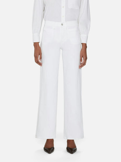 Le Slim Palazzo Modernist Pocket in White