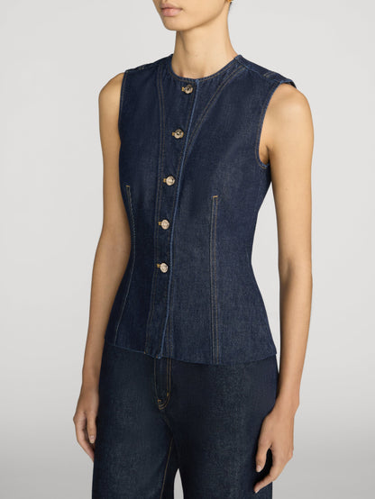 The Form Vest in Rinse