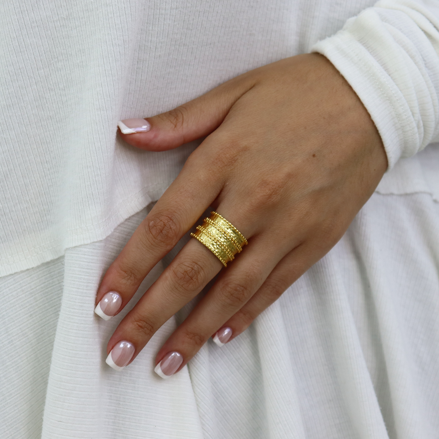 Dotty Ring - 24K Gold Plated