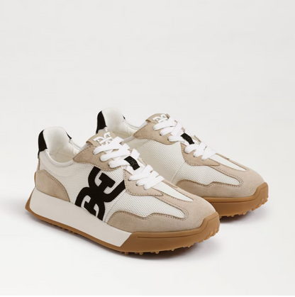 Langley Lace Up Sneaker B|Wh|Tan