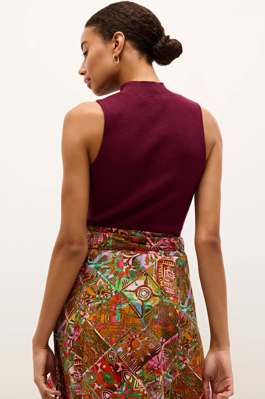 Mazie Top in Garnet Potion