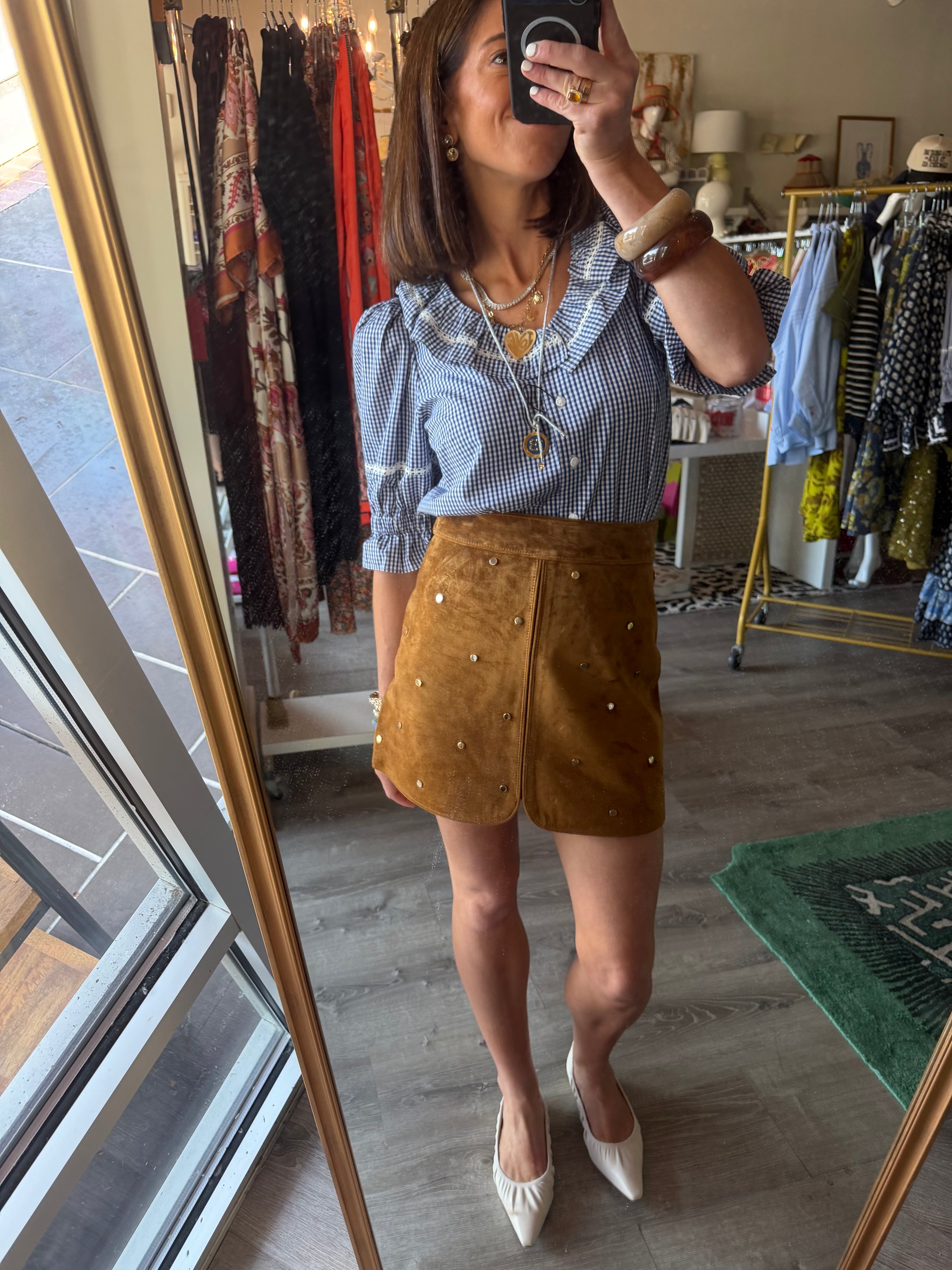Dottie Skirt in Saddle