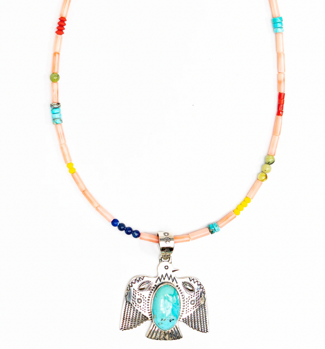 Sterling Silver Thunderbird Necklace