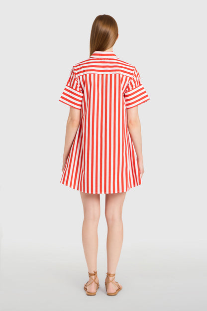 Dock Dress, Red Stripes