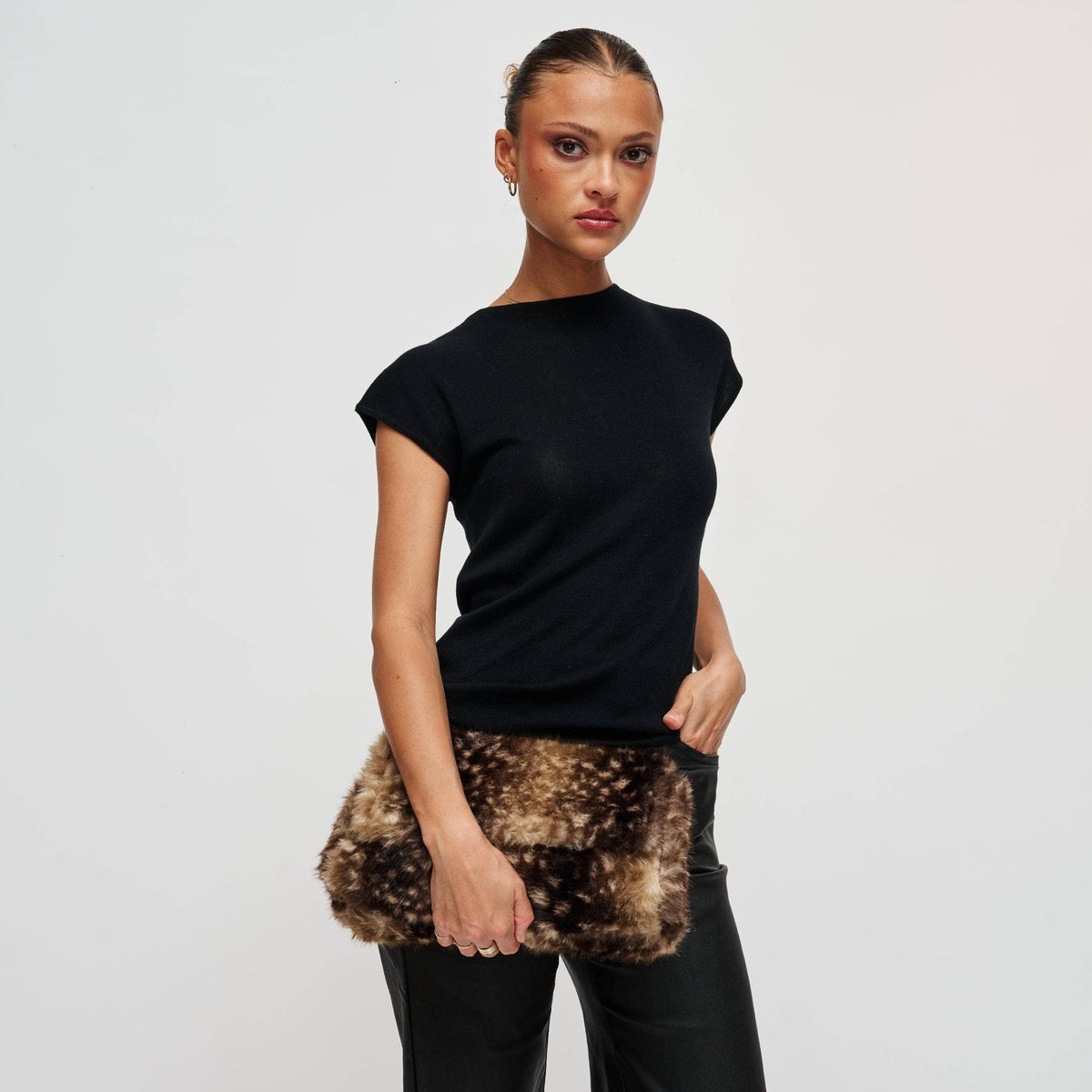 Rhianna Crossbody In Fawn Print