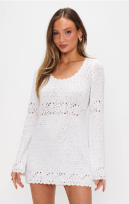 Jet Lag Dress in Salty Crochet