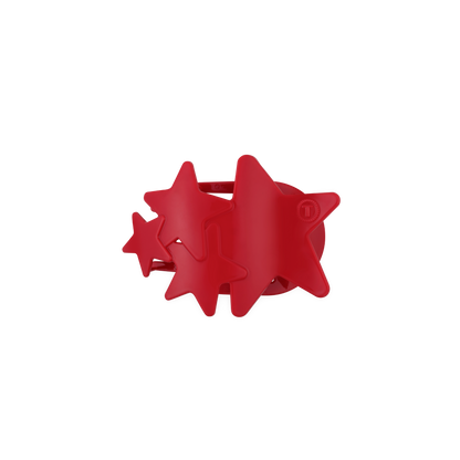 Flat Hair Clip | Small | Red Shooting Star