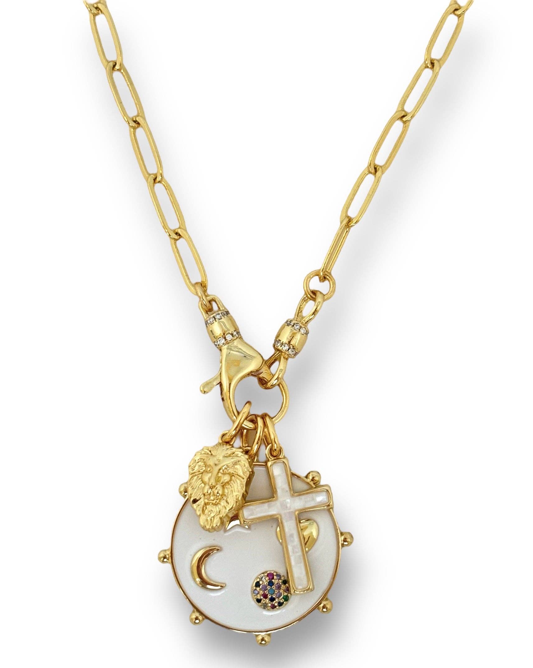 Gold Medium Paperclip Chain - Interchangeable Charms