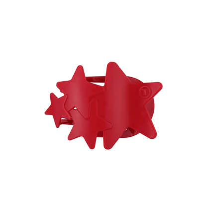Flat Hair Clip | Medium | Red Shooting Star