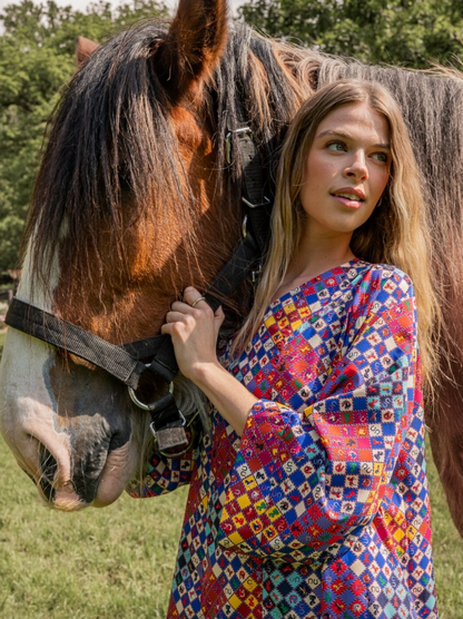 The Juliet Maxi Dress in Carnival Glass
