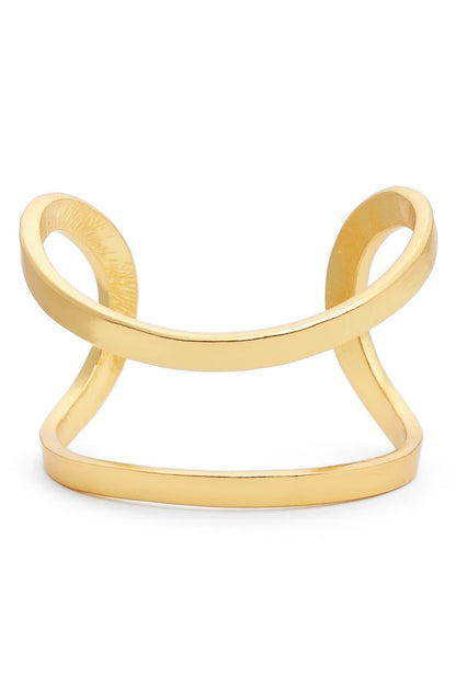Minimalist Split Cuff - 24K Gold Plated