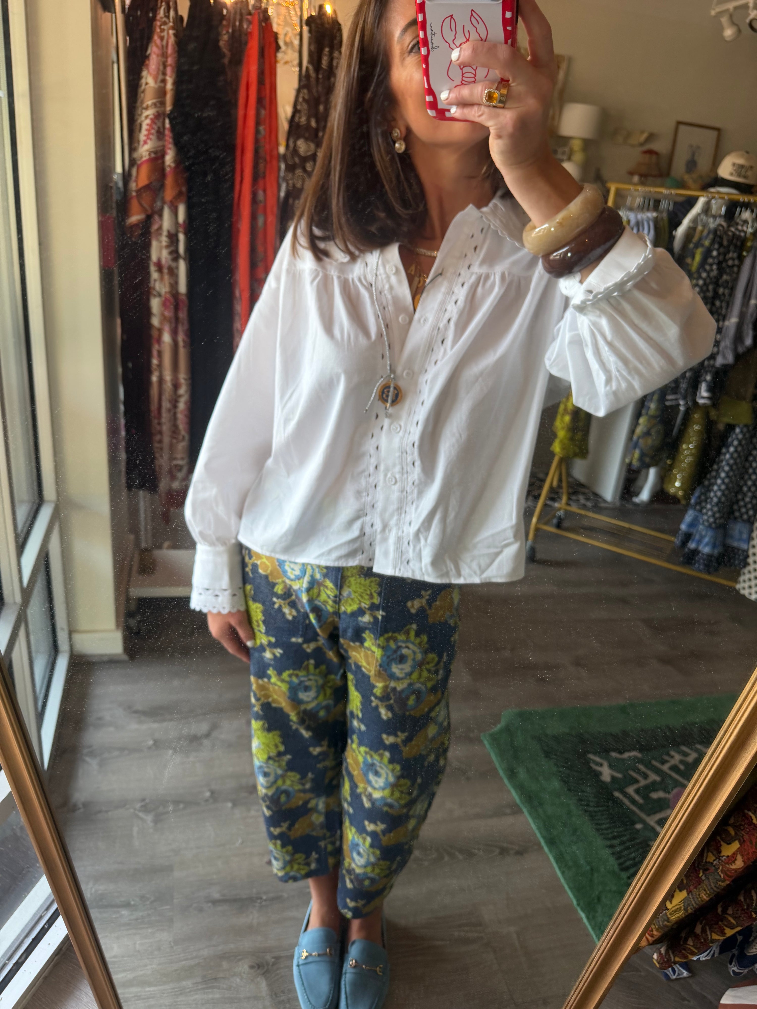 Finch Top in White