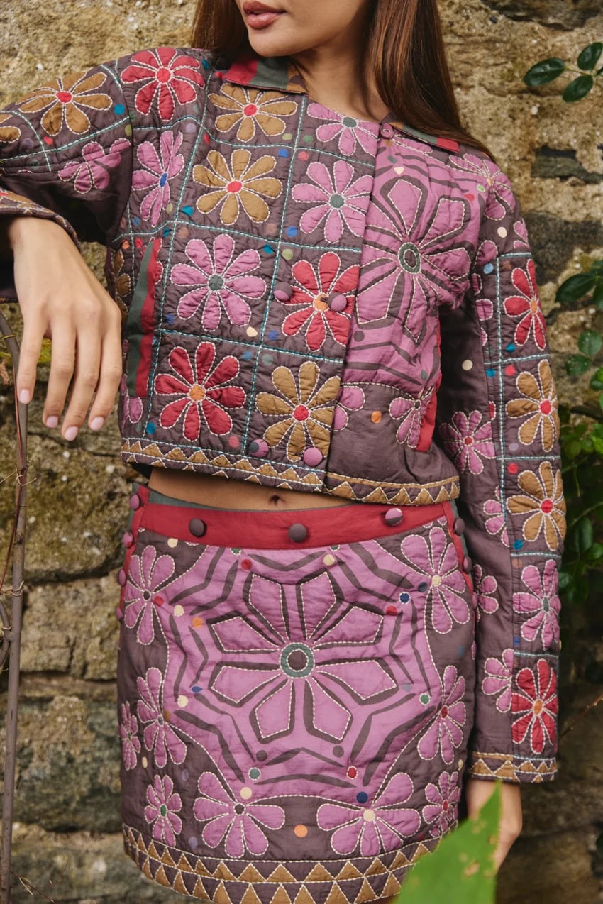 Fable Mini Skirt in Fable Quilt