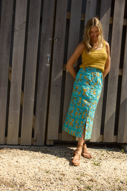 Iris Crochet Top, Marigold