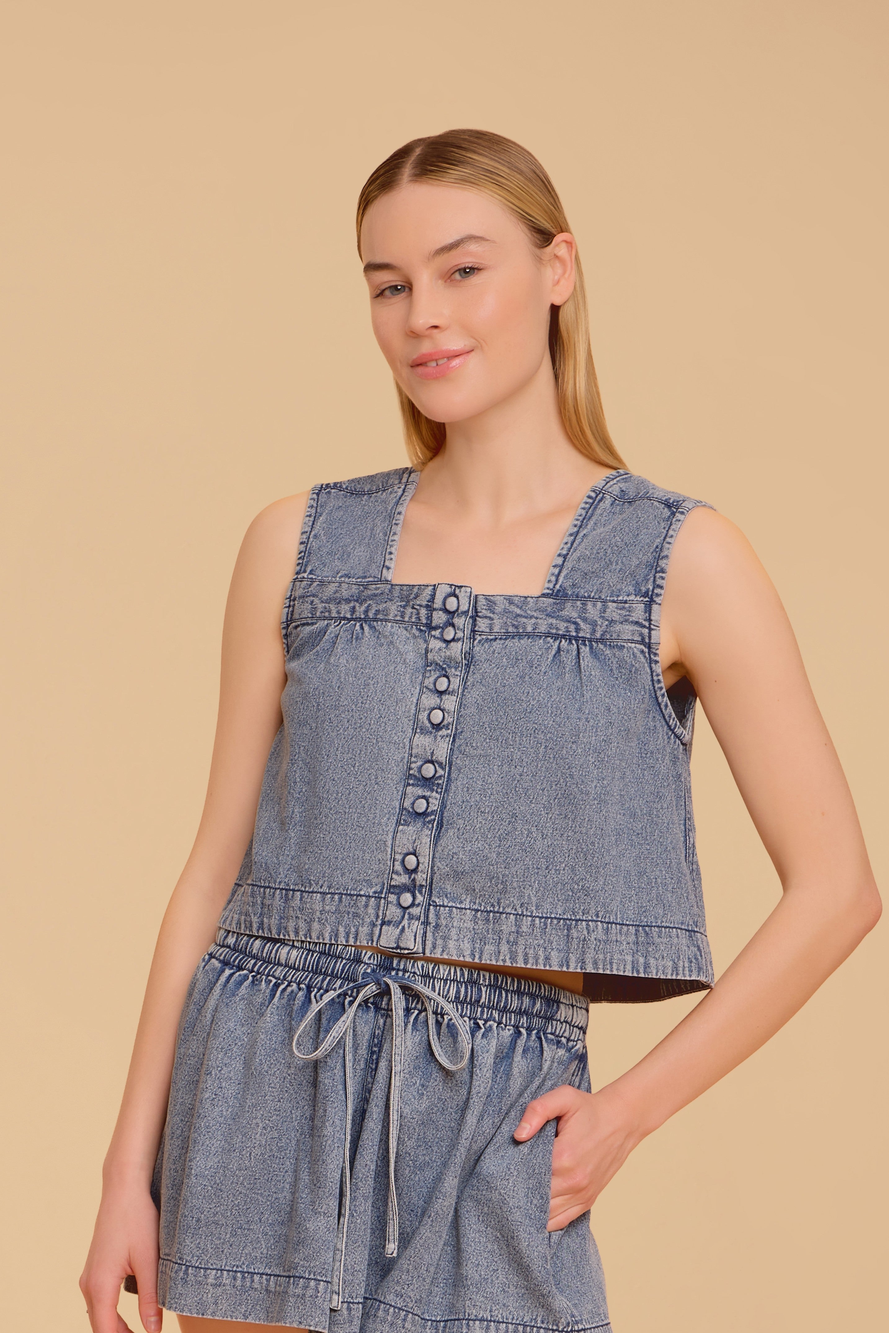 Nellie Top, Denim