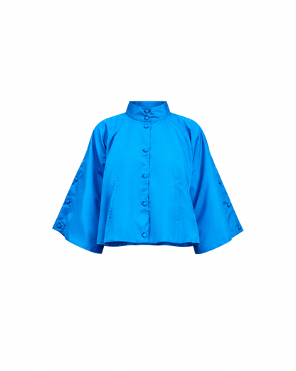 Capelet in True Blue
