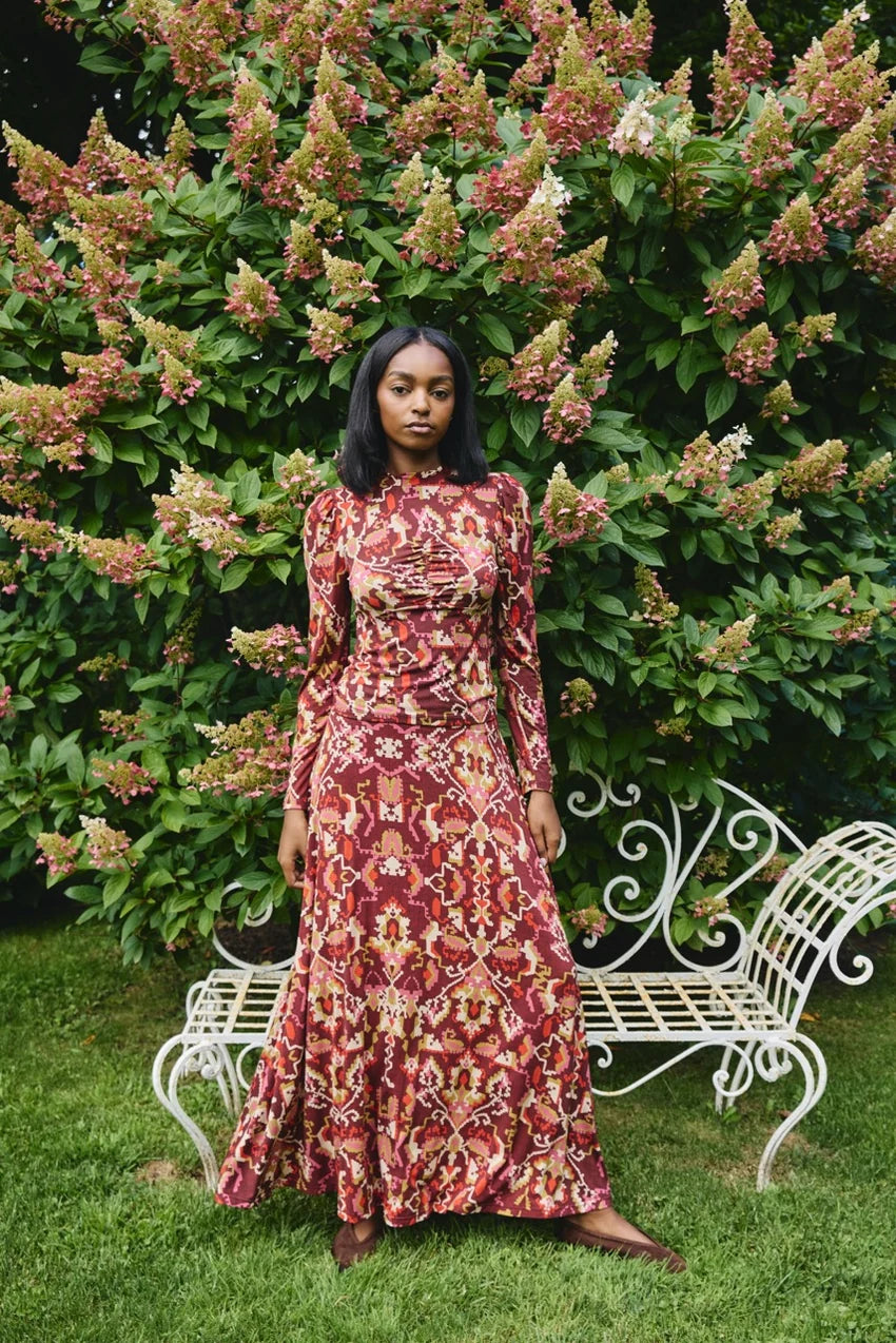 Lexi Midi Skirt in Puzzlebox