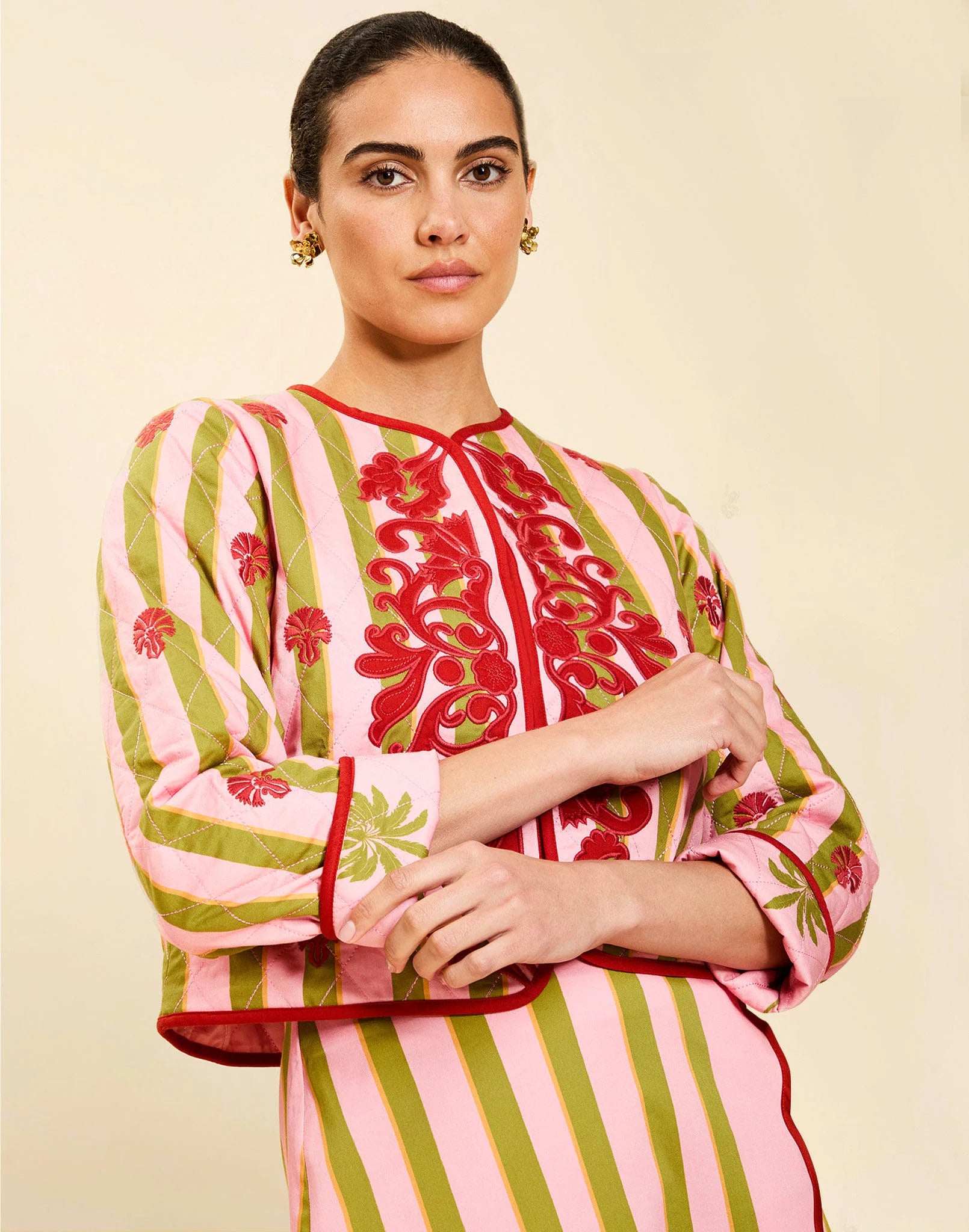 Este Convertible Jacket in Rose Provence