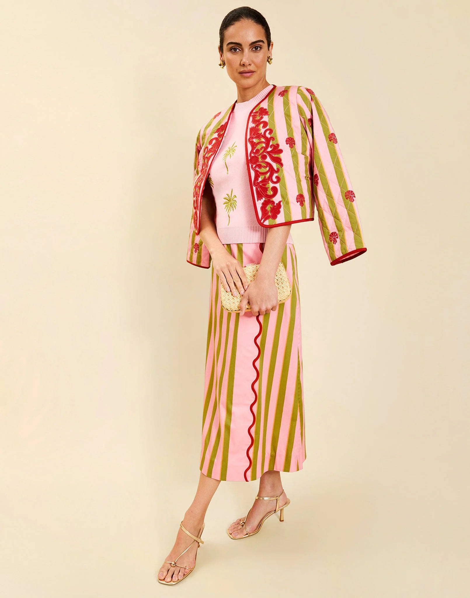 Este Convertible Jacket in Rose Provence