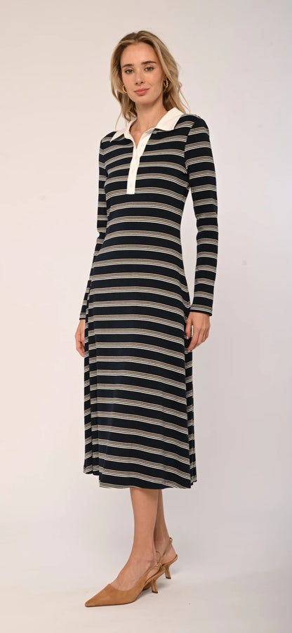 Faye Knit Dress in Multi Stripe