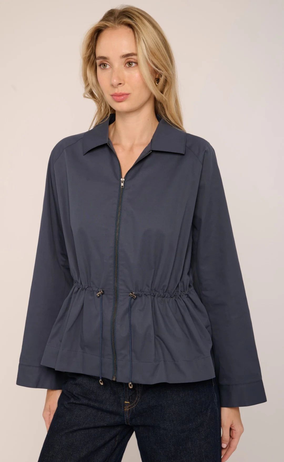 Lenny Jacket in Indigo Blue