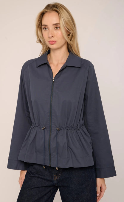 Lenny Jacket in Indigo Blue
