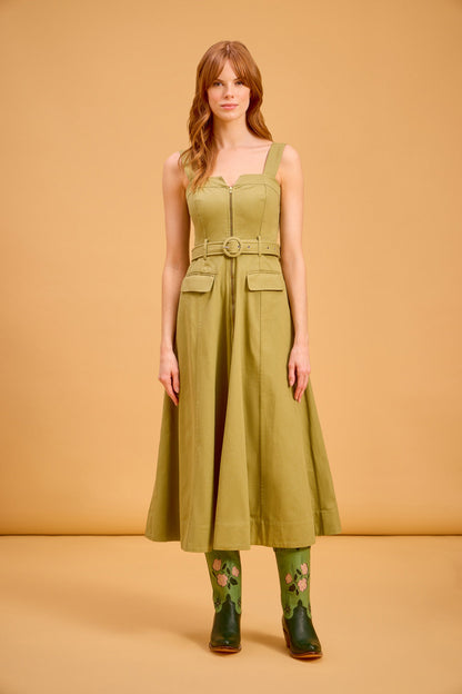 Foster Dress, Olive