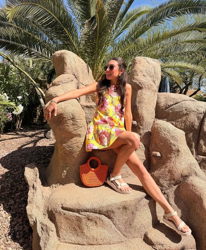 Jasmyn Mini Dress in Liberty Print