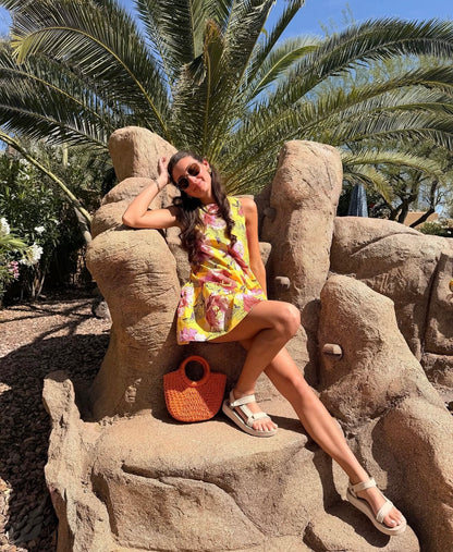 Jasmyn Mini Dress in Liberty Print