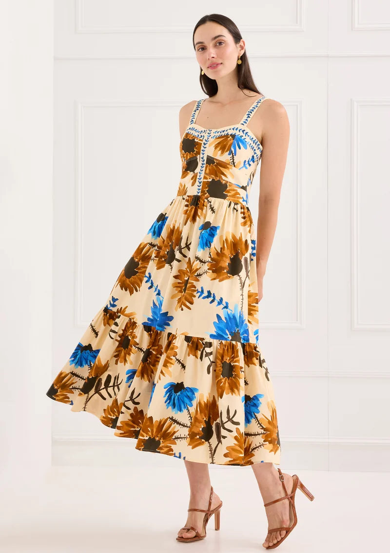 The Gianna Dress in Sunflower Haze