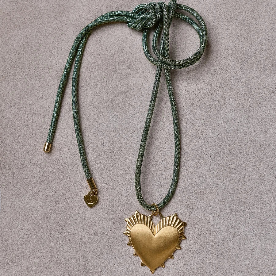 Green Lurex Necklace Cord