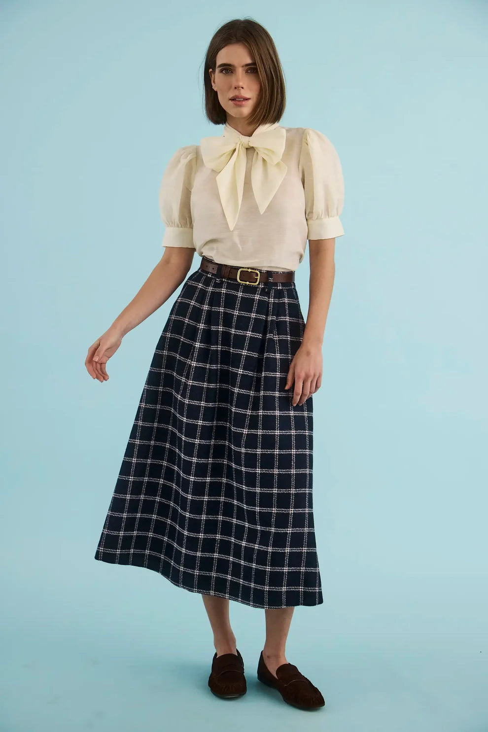 Queenby Skirt in St Andrews Check