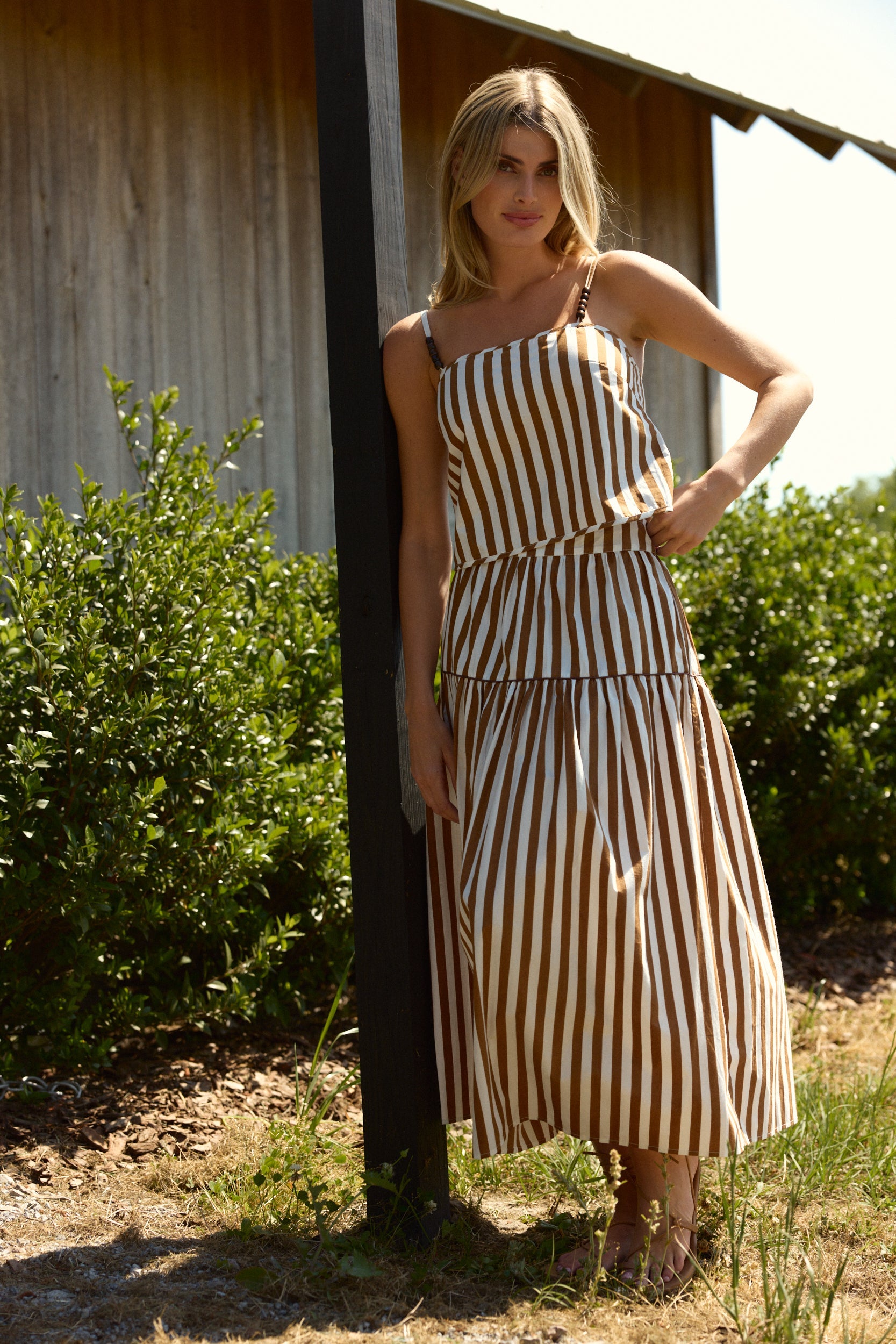 Quinn Skirt, Tuck Stripes