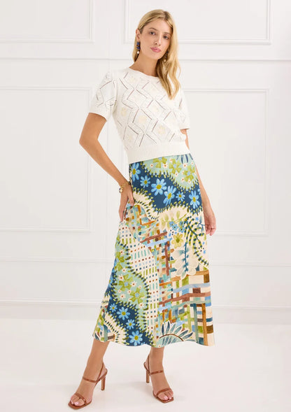 The Hillary Skirt in Mosaic Meadow