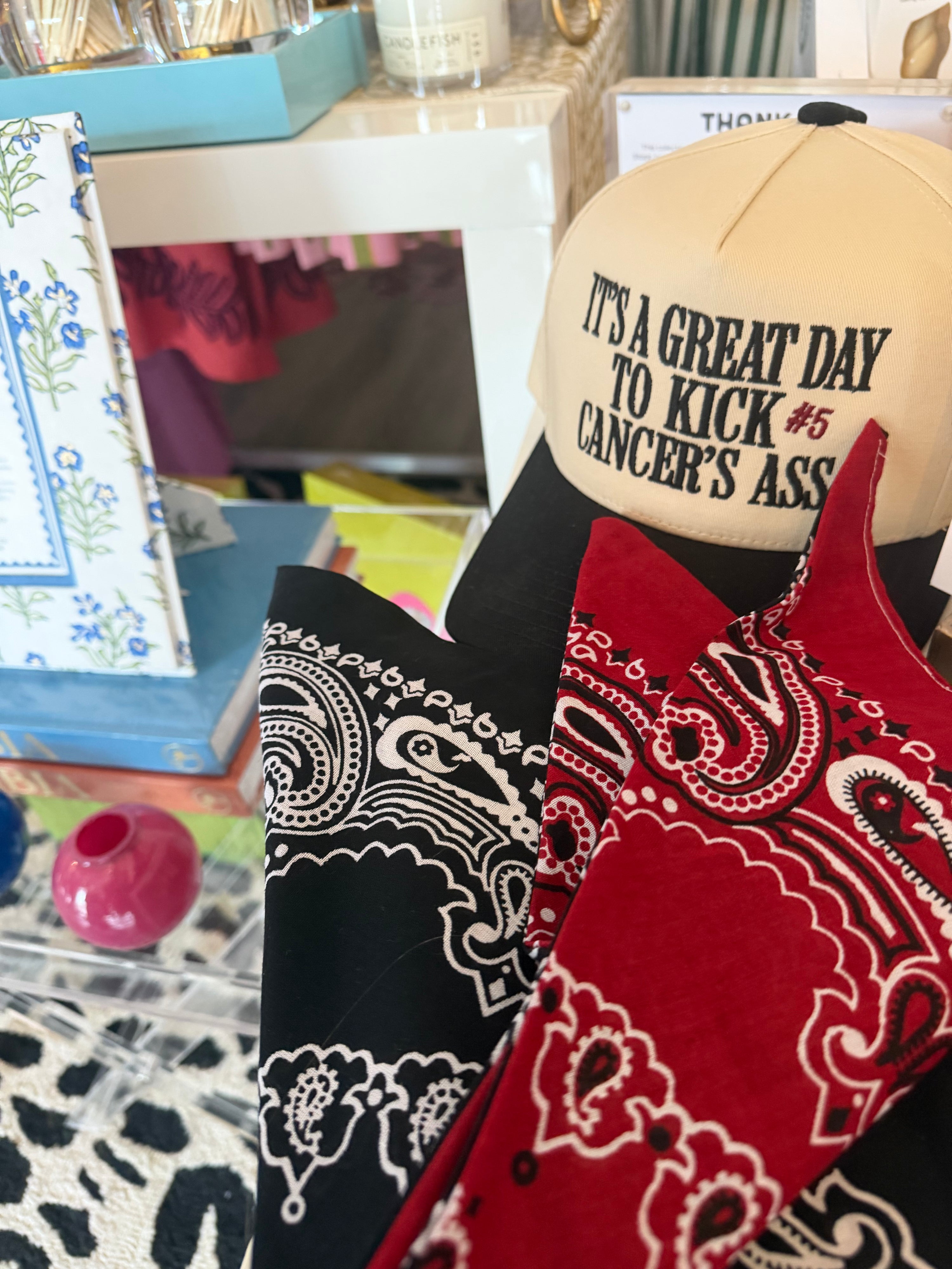 Handmade Custom Colorblocked Gameday Bandana
