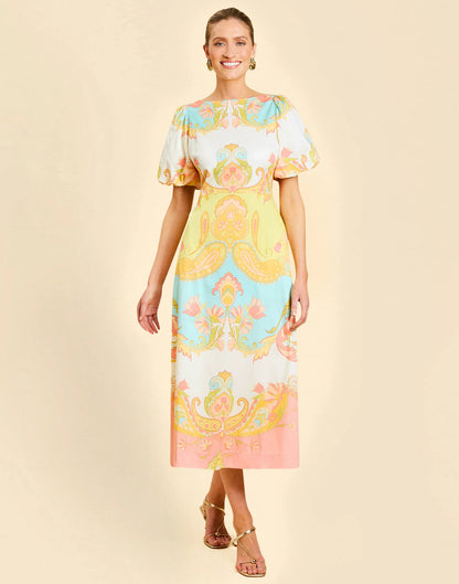 Pippa Midi Dress in Venetian Paisley