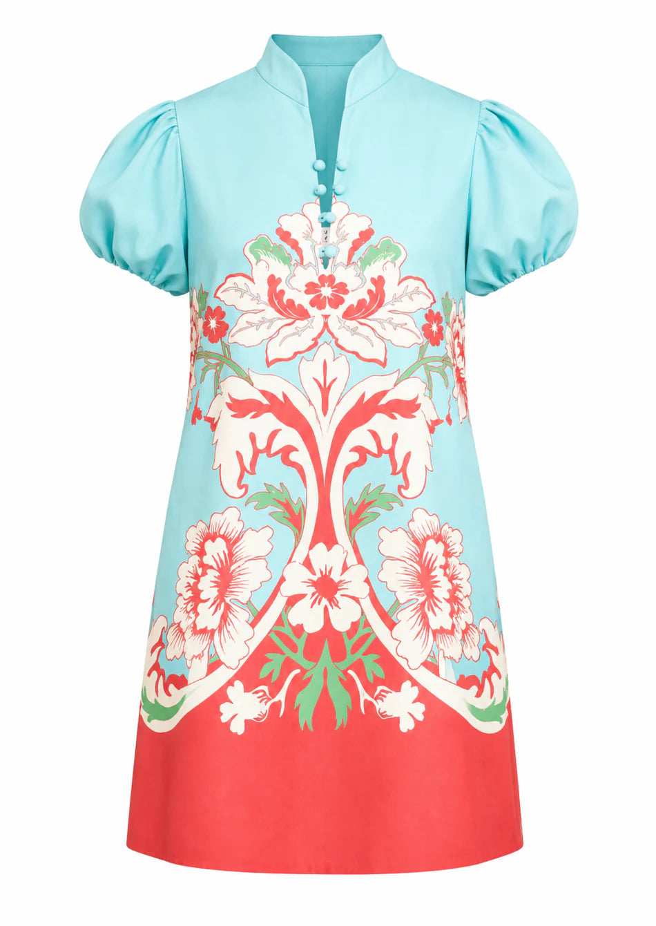Elliana Mini Dress in La Botanica Blue