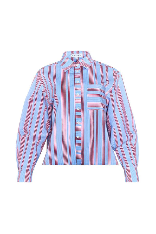 Hudson Shirt in Seaside Stripe