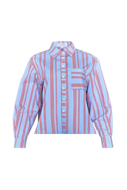 Hudson Shirt in Seaside Stripe