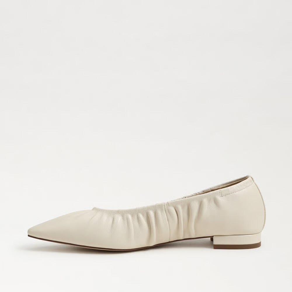 Essex Pointed Toe Ballet Flat in Leather
