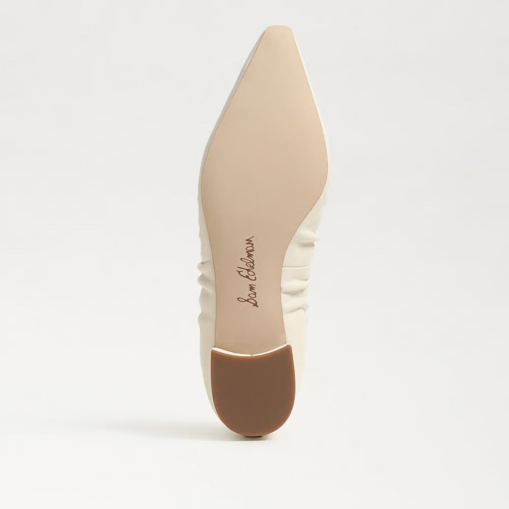Essex Pointed Toe Ballet Flat in Leather