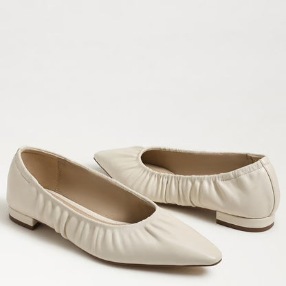 Essex Pointed Toe Ballet Flat in Leather