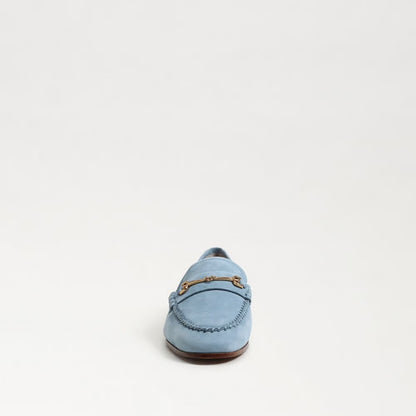 Loraine Unlined Loafer in Azure Blue Nubuck Suede