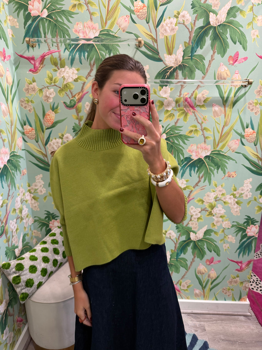 Aja Sweater in Pesto