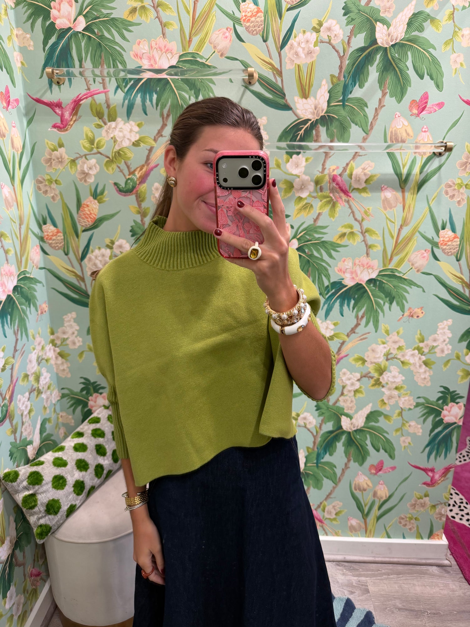 Aja Sweater in Pesto